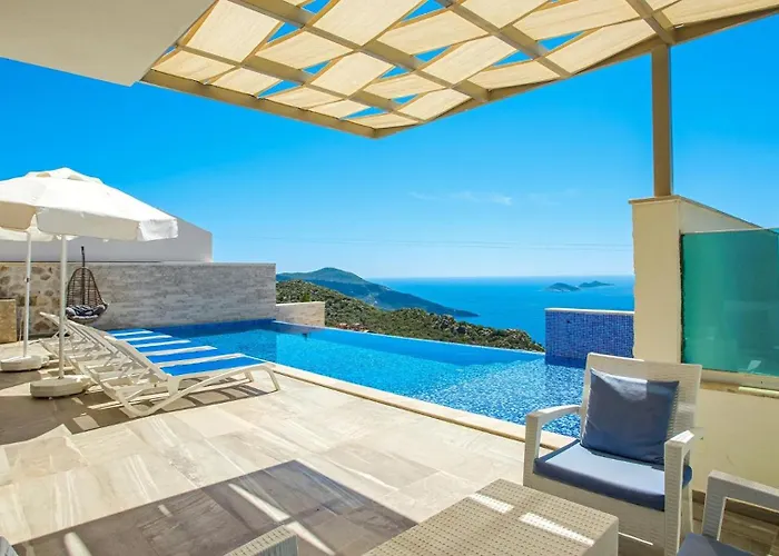 빌라 3 Bedroom Seaview Luxury - Heated Indoor Pool 칼칸