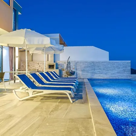 3 Bedroom Seaview Luxury - Heated Indoor Pool Villa Kalkan