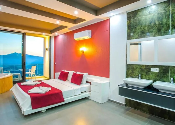 3 Bedroom Seaview Luxury - Heated Indoor Pool Villa Kalkan