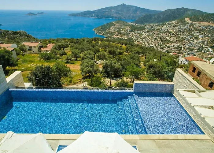 3 Bedroom Seaview Luxury - Heated Indoor Pool Villa Kalkan